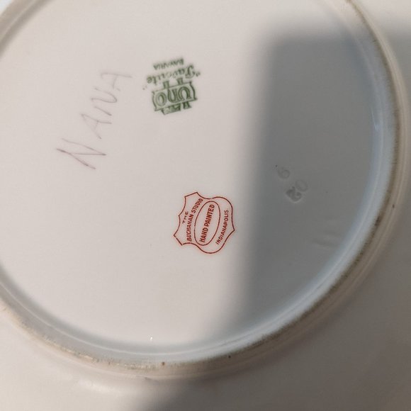 Antique Bavaria Porcelain Made in Germany Decorative Collectible Plate Brand UNO - Picture 6 of 7